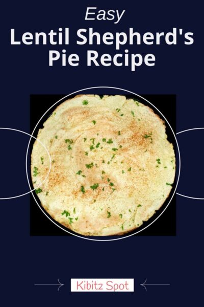 This vegan gluten free shepherd's pie is filled with lentils, carrots, and a savory tomato base, topped with creamy mashed potatoes. A comforting gluten free shepherds pie recipe for any night. #lentilrecipes #vegandinner