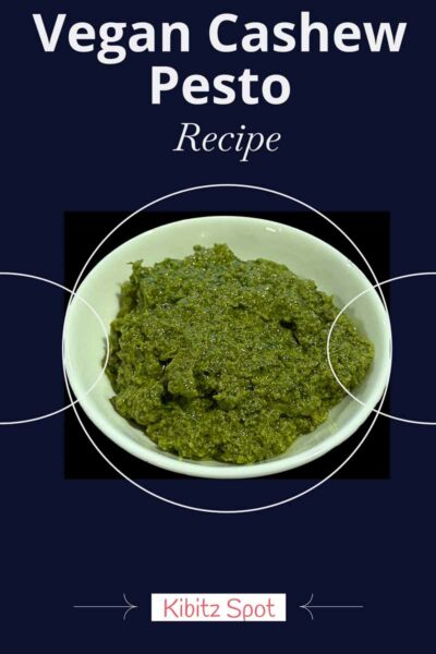 This creamy vegan cashew pesto is perfect for pasta, as a spread on sandwiches, or as a dip. Dairy-free, bold, and easy to make in minutes.
